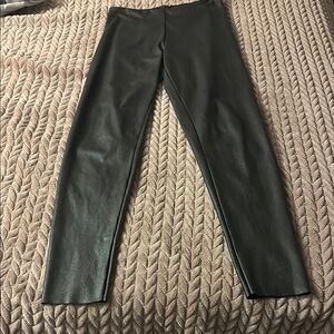 Sleek Black Faux Leather Leggings